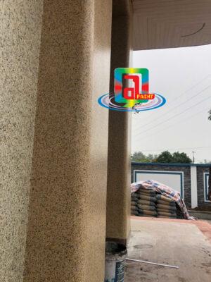 Phun đá Lucky House tại Nhà phân phối Như Ý – Xã Tự Tân, Thái Bình 2 PHUN ĐÁ