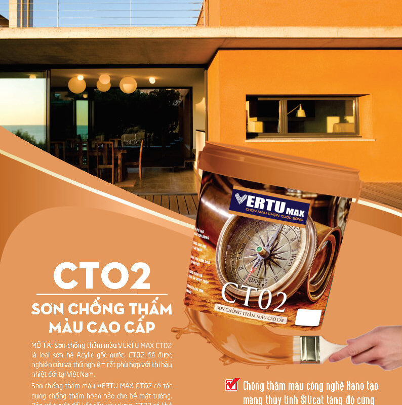 VERTUMAX - CT02 - CHỐNG THẤM MÀU CAO CẤP
