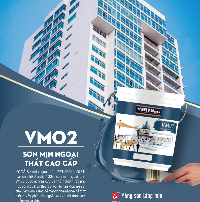 VERTUMAX - VM02 - Sơn mịn ngoại thất cao cấp