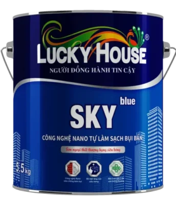 LUCKY HOUSE - Sơn ngoại thất thượng hạng Sky Blue