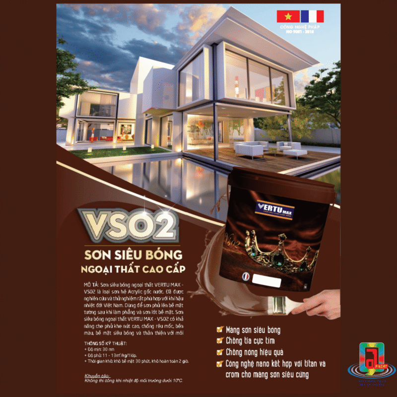 VERTUMAX - VS02 - SƠN SIÊU BÓNG NGOẠI THẤT CAO CẤP 6 VERTUMAX - VS02 - SƠN SIÊU BÓNG NGOẠI THẤT CAO CẤP