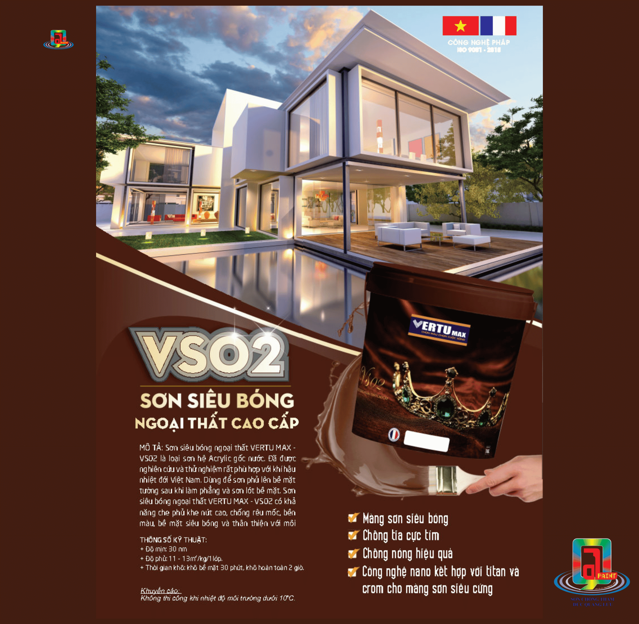 VERTUMAX - VS02 - SƠN SIÊU BÓNG NGOẠI THẤT CAO CẤP 2 VERTUMAX - VS02 - SƠN SIÊU BÓNG NGOẠI THẤT CAO CẤP