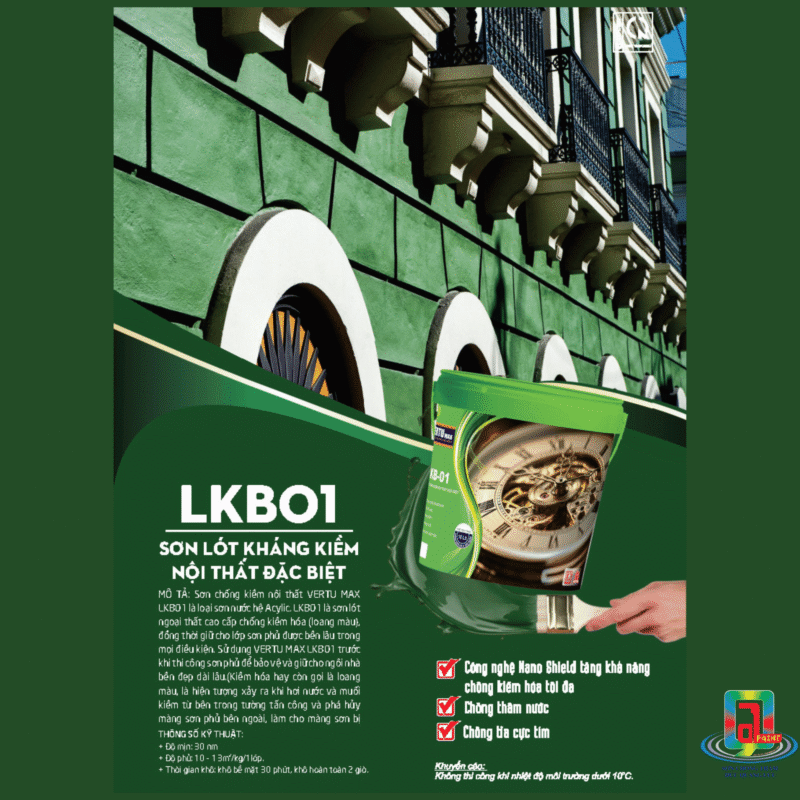 VERTUMAX - LKB01 - Sơn lót kháng kiềm nội thất đặc biệt