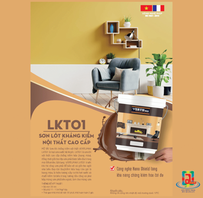 VERTUMAX - LKT01 - Sơn lót kháng kiềm nội thất cao cấp