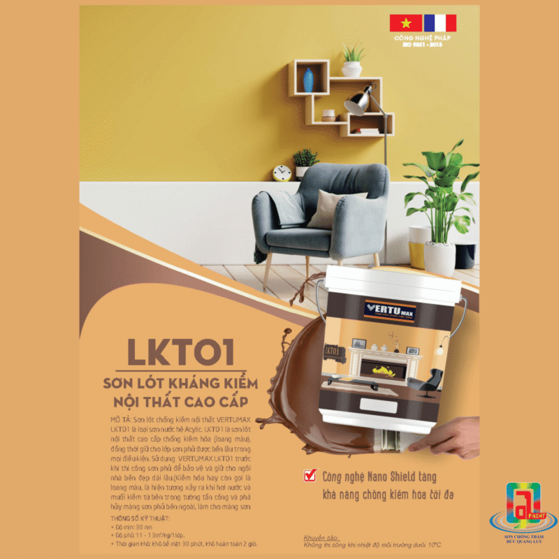 VERTUMAX - LKT01 - Sơn lót kháng kiềm nội thất cao cấp