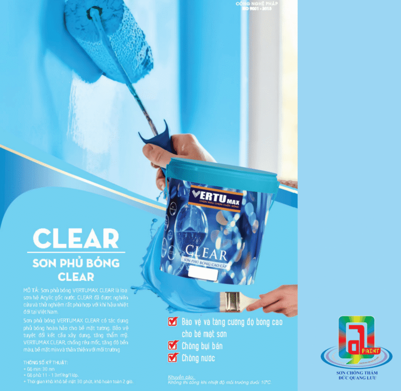 VERTUMAX - CLEAR – Sơn phủ bóng cao cấp