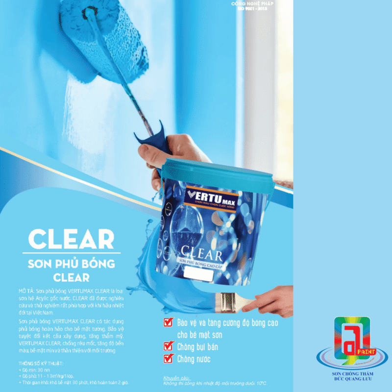 VERTUMAX - CLEAR – Sơn phủ bóng cao cấp