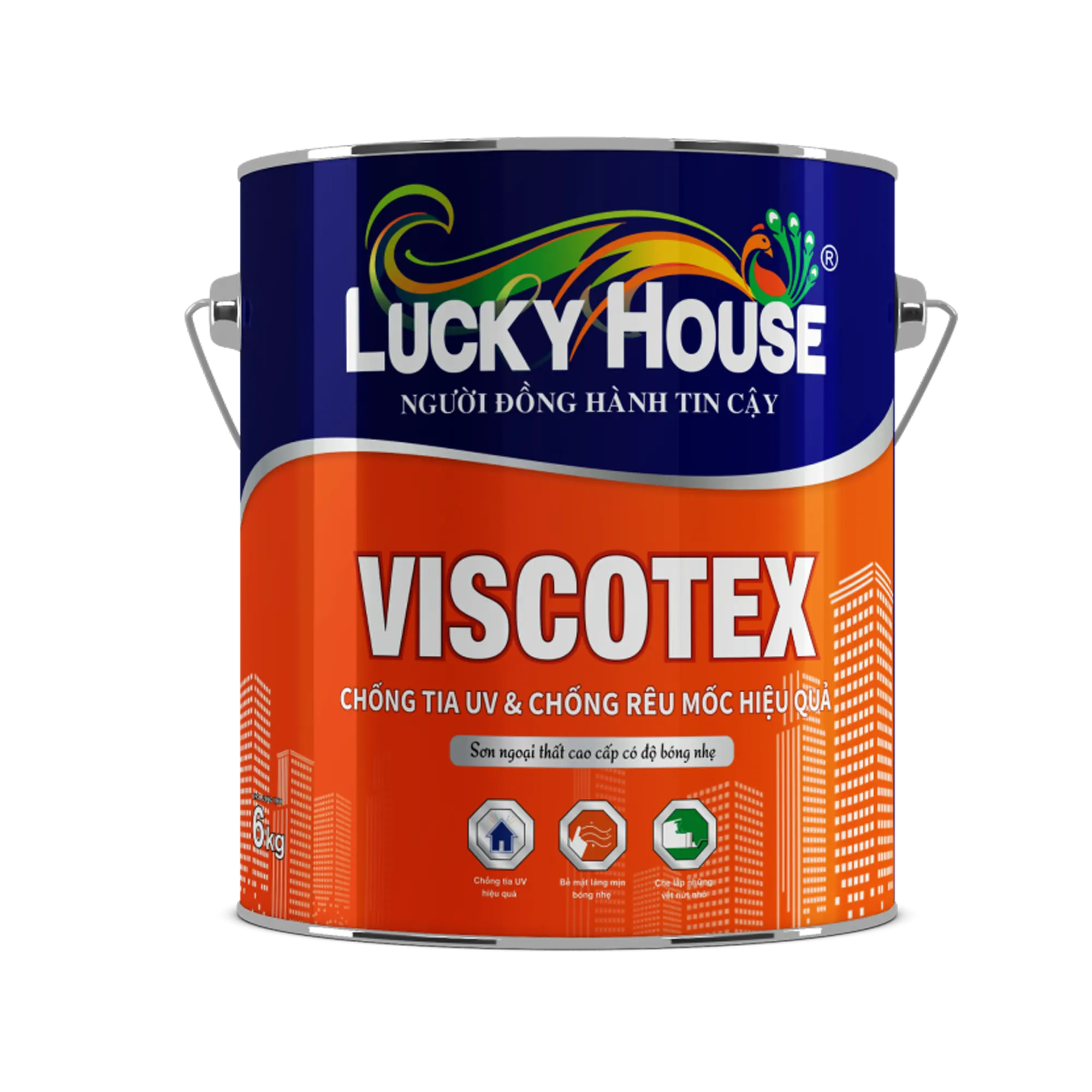 LUCKY HOUSE - VISCOTEX - SƠN PHỦ NGOẠI THẤT CAO CẤP 1 VISCOTEX