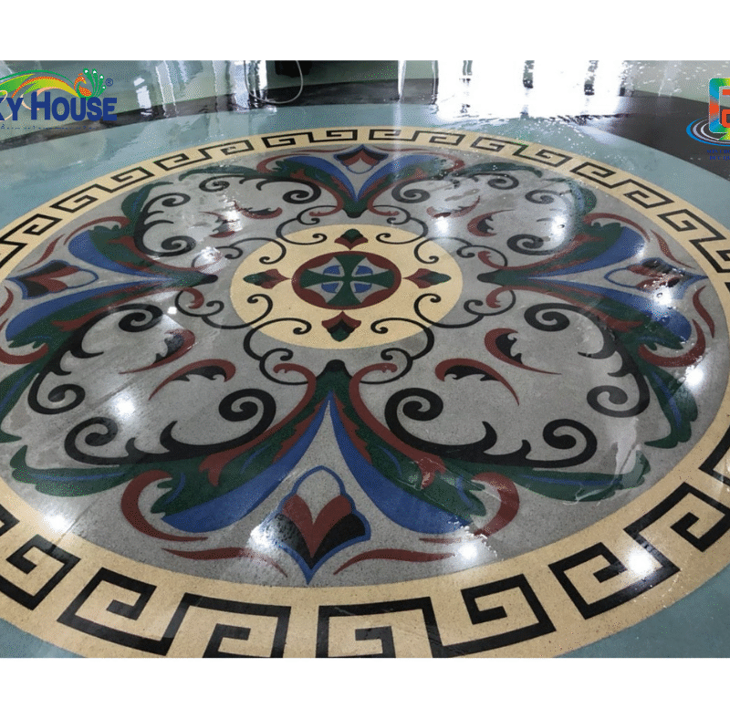 Sơn Đức Quang Lưu 43 Sàn Đá Nghệ Thuật Epoxy